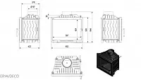 Камінна топка Kratki ERYK 12 DECO (12,0 кВт), фото 2