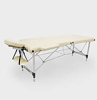 Алюмінієве косметичне масажне ліжко - кремовий