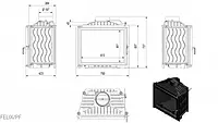 Камінна топка Kratki FELIX 16 (16,0 кВт), фото 2