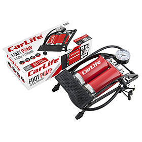 Насос ножний двоциліндровий 10 атм, CarLife FP842