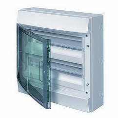 Шафа IP65 Mistral навiсна прозорі двері 36 модулів 2 рядна з N/PE клемами 1SLM006501A1205