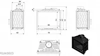 Камінна топка Kratki FELIX 16 DECO (16,0 кВт), фото 2