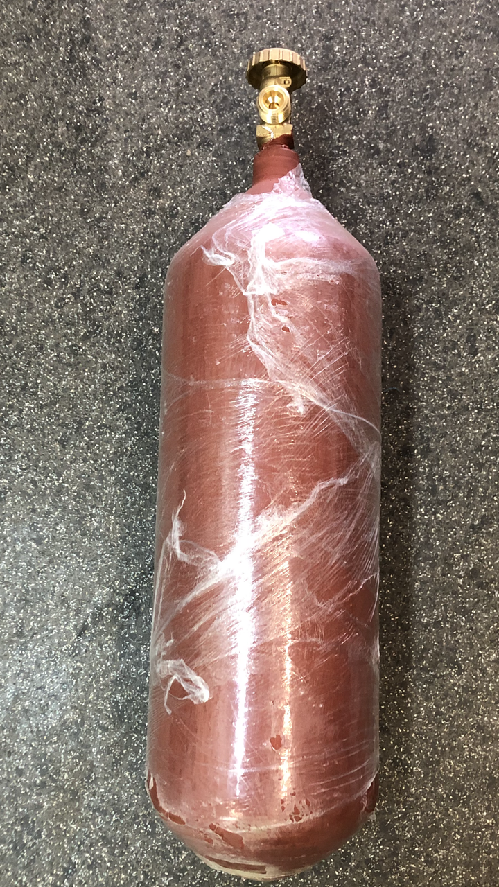Балон побутовий газовий пропановий V-5 л. (виробництва часів ссер-реставрація, переділка з вогнегасника), фото 1