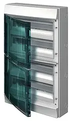 Шафа IP65 Mistral навiсна прозорі двері 72 модулі з N/PE клемами 1SLM006501A1209