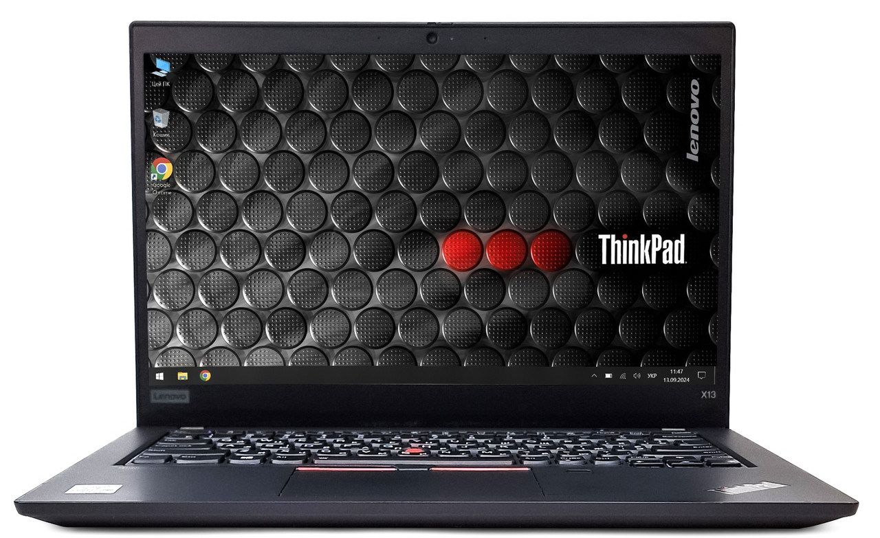 Ноутбук Lenovo ThinkPad X13 Gen 1: Core i7-10610U / RAM 16 ГБ / SSD 512 ГБ / Intel UHD Graphics / 13.3" Touch