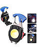 Кишеньковий міні - ліхтарик з магнітом та карабіном 7 в 1 Blue (9555), фото 2