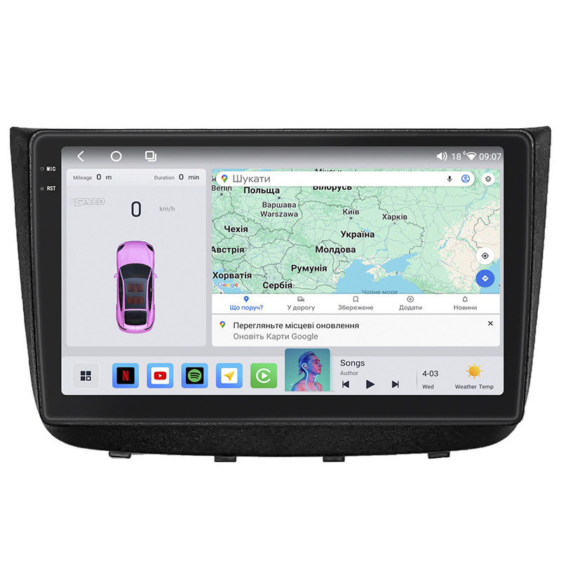 Магнітола Lesko для Mercedes-Benz Vito II (W639) 2003-2010г 10" 4/64 QLED CarPlay 4G Wi-Fi GPS 360 Prime