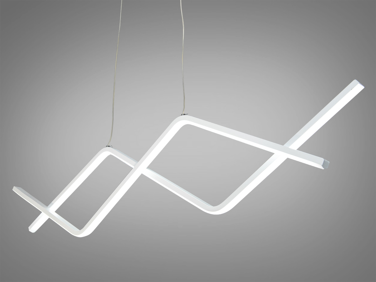 Стильна підвісна LED-люстра Diasha 6513WH, фото 1