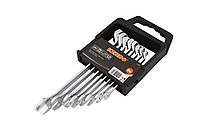 Набір ключів комбінованих гайкових з глибоким зсувом KENDO CR-V (8 шт), комплект гайкових ключів 8-19мм