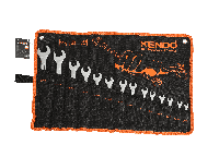 Набір ключів комбінованих гайкових у чохлі KENDO CR-V (14 шт), комплект гайкових ключів 6-24мм