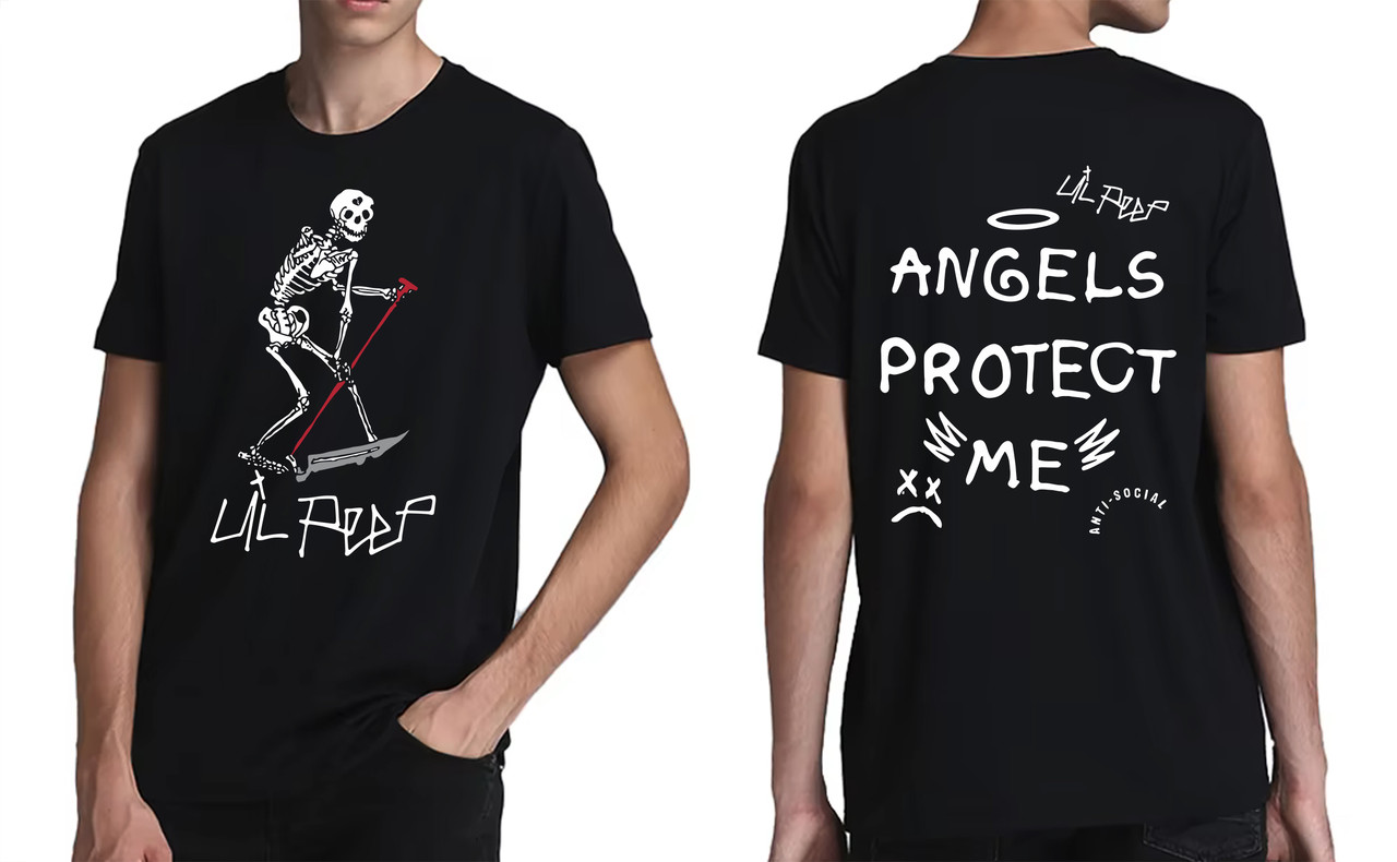 Футболка "Lil Peep" Angels protect me