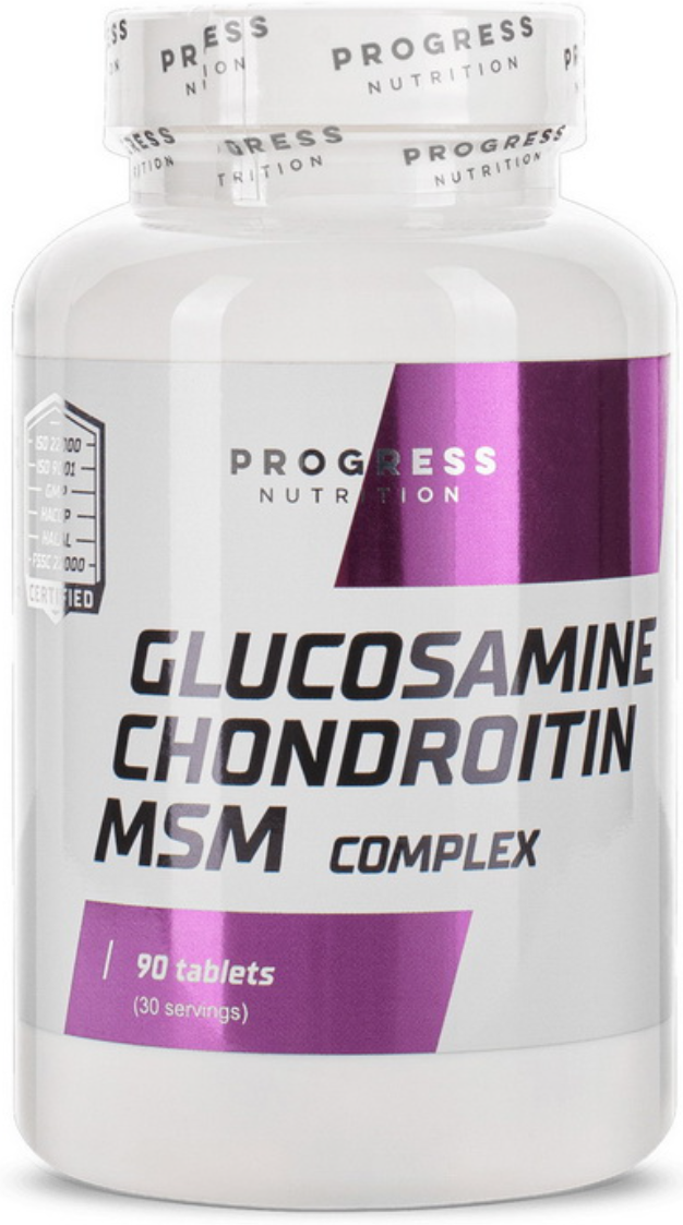 Комплекс для суглобів Progress Nutrition Glucosamine Chondroitin MSM Complex 90 таблеток