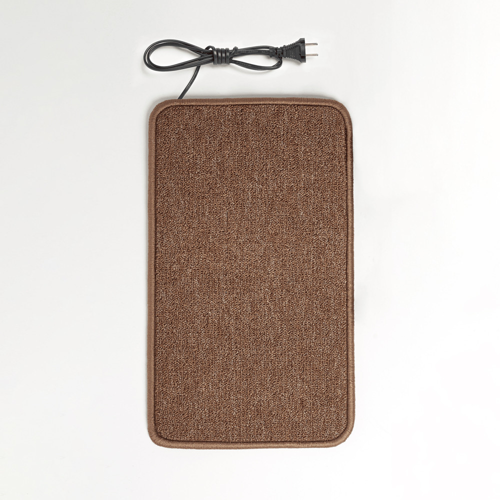 Килимок з підігрівом 50×30 см з термоізоляцією Бежевий, фото 1