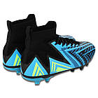 Бутси футбольні з носком SP-Sport 303 розмір 45 Blue-Black, фото 5