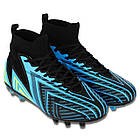 Бутси футбольні з носком SP-Sport 303 розмір 45 Blue-Black, фото 3