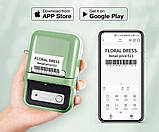 Принтер етикеток стікерів Niimbot B21 Green, термопринтер | + рулон етикеток (230 шт), фото 3