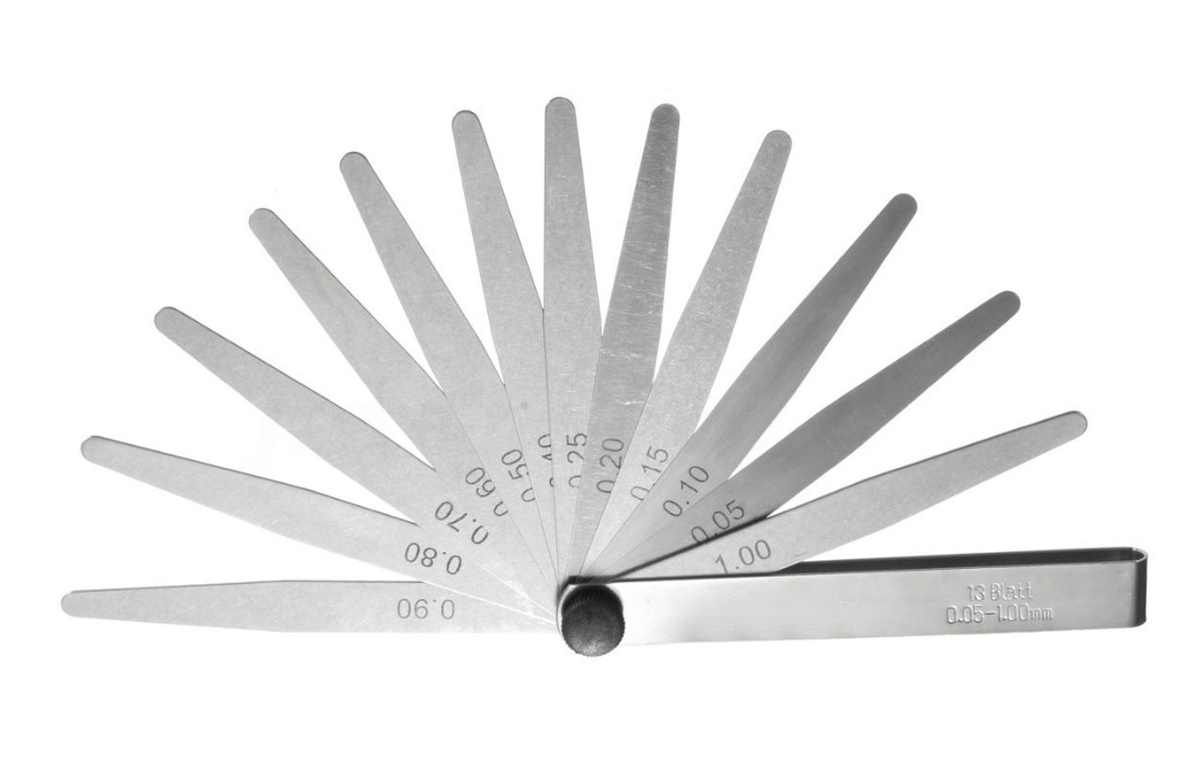 Щуп для вимірювання зазорів між поверхнями, деталями від 0,05-1,00мм., фото 1