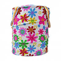 Кошик для іграшок M3732 діаметр 30 см, висота 38 см, дах-застібка-мол, 2 ручки M3732-6