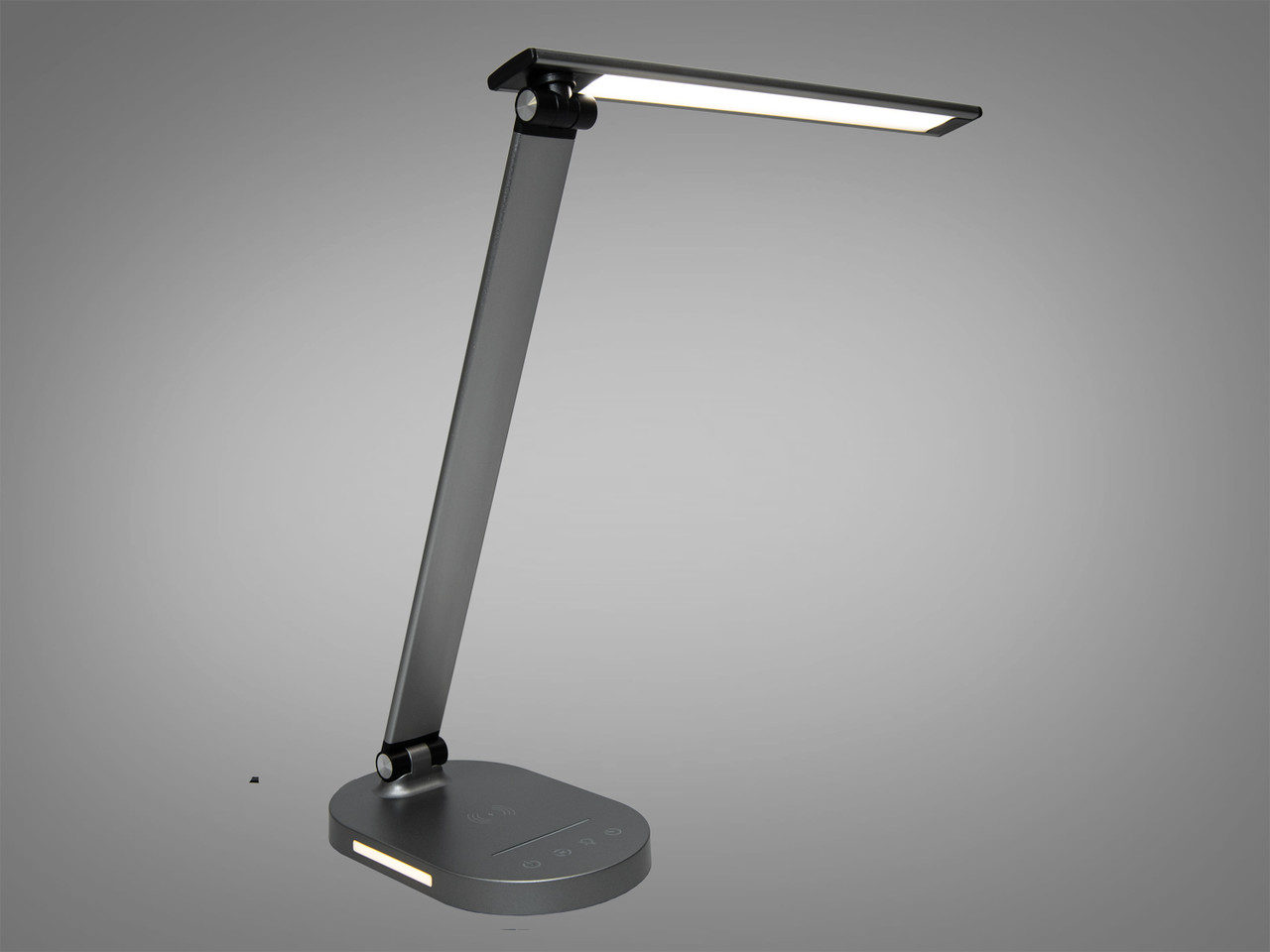 Лампа настільна світлодіодна із зарядкою 60 Вт Diasha A5503GRwirelesscharge, фото 1