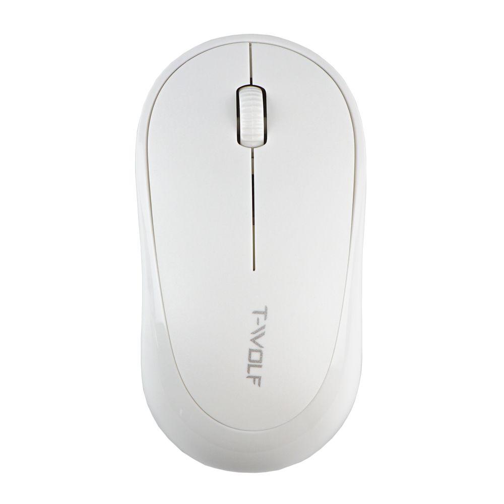 Бездротова Миша Wireless TWolf Q18 1000 DPI, White