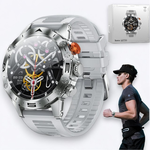 Смарт-годинник Hoco Y20 Smart Sports watch (Call Version) для Android, iPhone розумний годинник телефон з функцією дзвінка