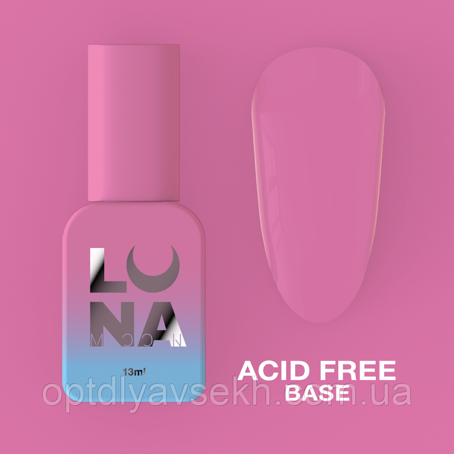 Безкислотна база для гель лаку LUNAMoon Acid free base, 13мл