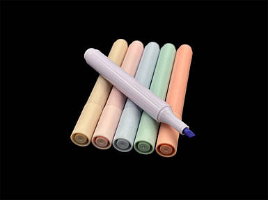 Маркери пастельних кольорів. Набір 6шт