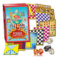 Набір настільних ігор "Ігротека" MKC0213, 15 кращих ігор світу
