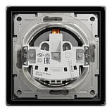 Розетка с заземлением и шторками IP44 Schneider Electric Asfora антрацит, фото 5