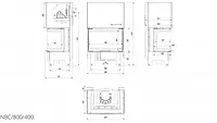 Камінна топка Kratki NBC 10 ліва / права BS гільйотина (10,0 кВт), фото 7