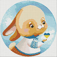 Алмазна мозаїка "Зайчик" ©Катерина Валер'єва AMO7432 Ідейка 40х40см