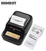 Принтер етикеток стікерів Niimbot B21 Black, термопринтер | + рулон етикеток (230 шт)