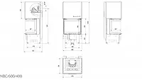 Камінна топка Kratki NBC 9 ліва / права BS гільйотина (9,0 кВт), фото 6