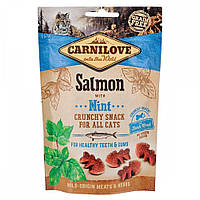 Лакомство CARNILOVE MINT SALMON (Salmon & Mint) Премиум для кошек снек 50 г с лососем и мятой