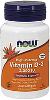 Вітамін Д3 NOW Foods Vitamin D-3 2000 IU 240 гел капс