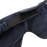 Маска для сну Supretto обтяжена,велюрова синя (9038), фото 10