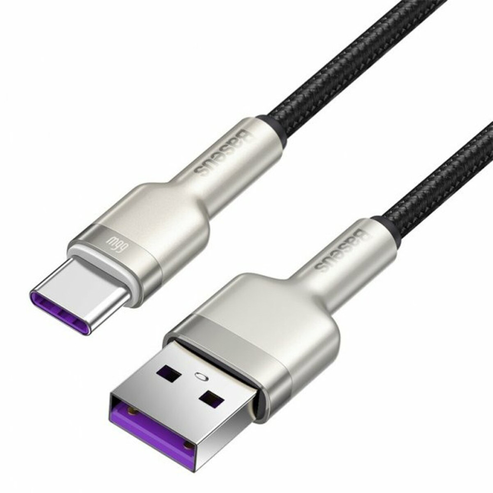 Data-кабель Baseus Cafule Series Metal CAKF000101 PD66W USB-Type-C 1m, Black, фото 1