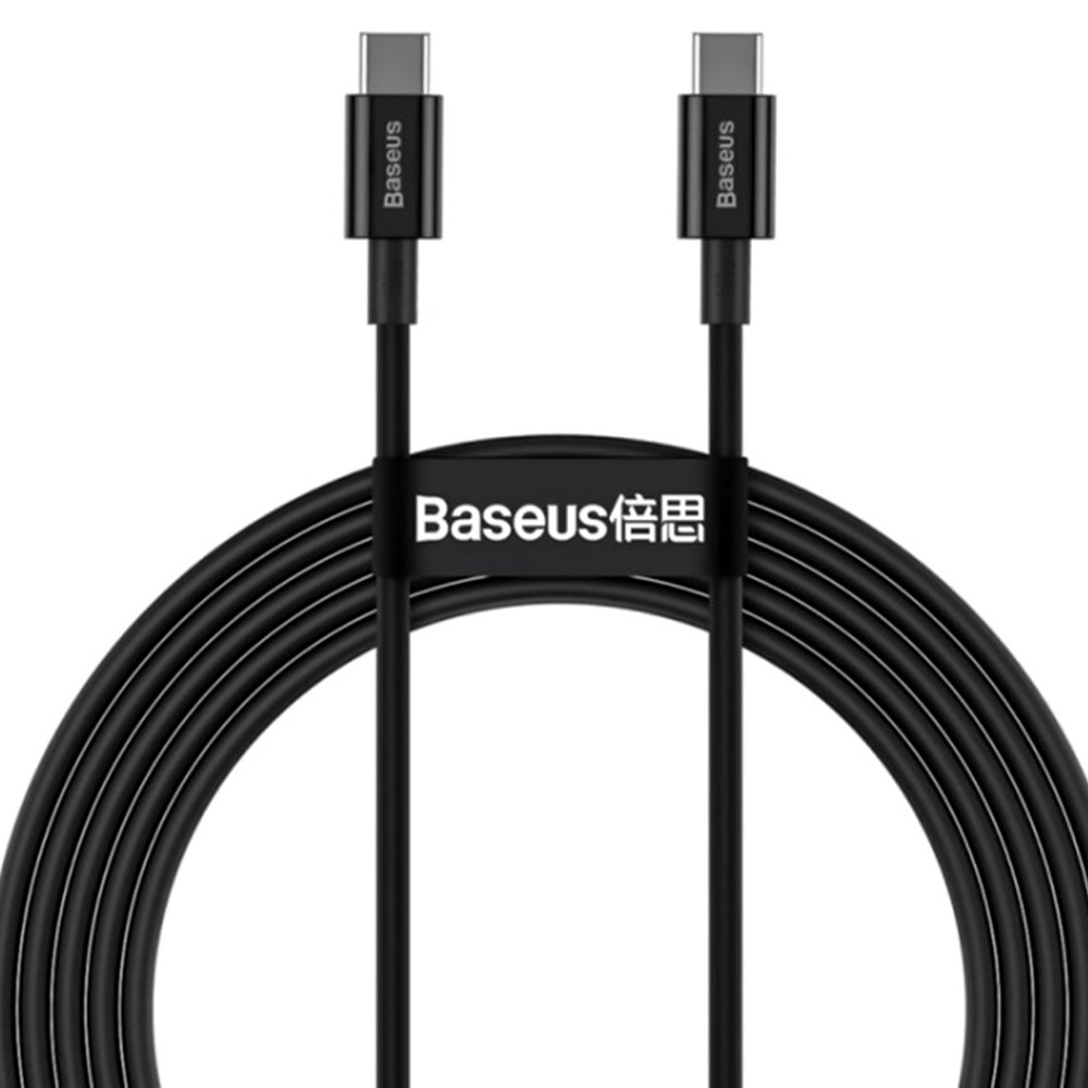 Data-кабель Baseus Superior Series CATYS-C01 Type-C-Type-C 100W 2m, Black, фото 1