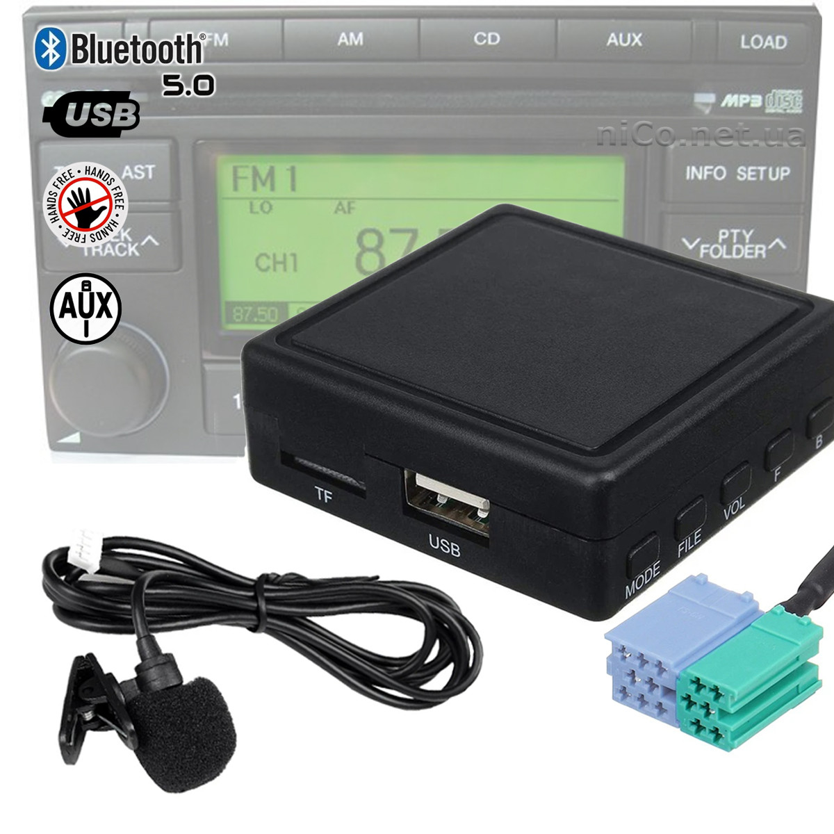Bluetooth модуль USB гучний зв'язок для Hyundai Tucson, Santa FE, Kia [BT v.5.0]