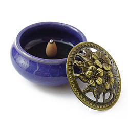 Курильниця для пахощів Треснувальний лід, 10 см синій