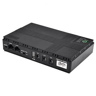 ДБЖ для роутера 12000mAh DC 5V/9V/12V Чорний
