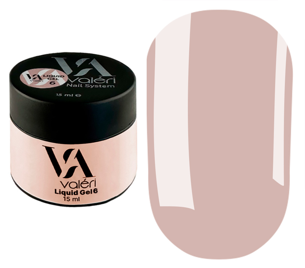 Гель для зміцнення нігтів Valeri Liquid Gel №6 15 мл