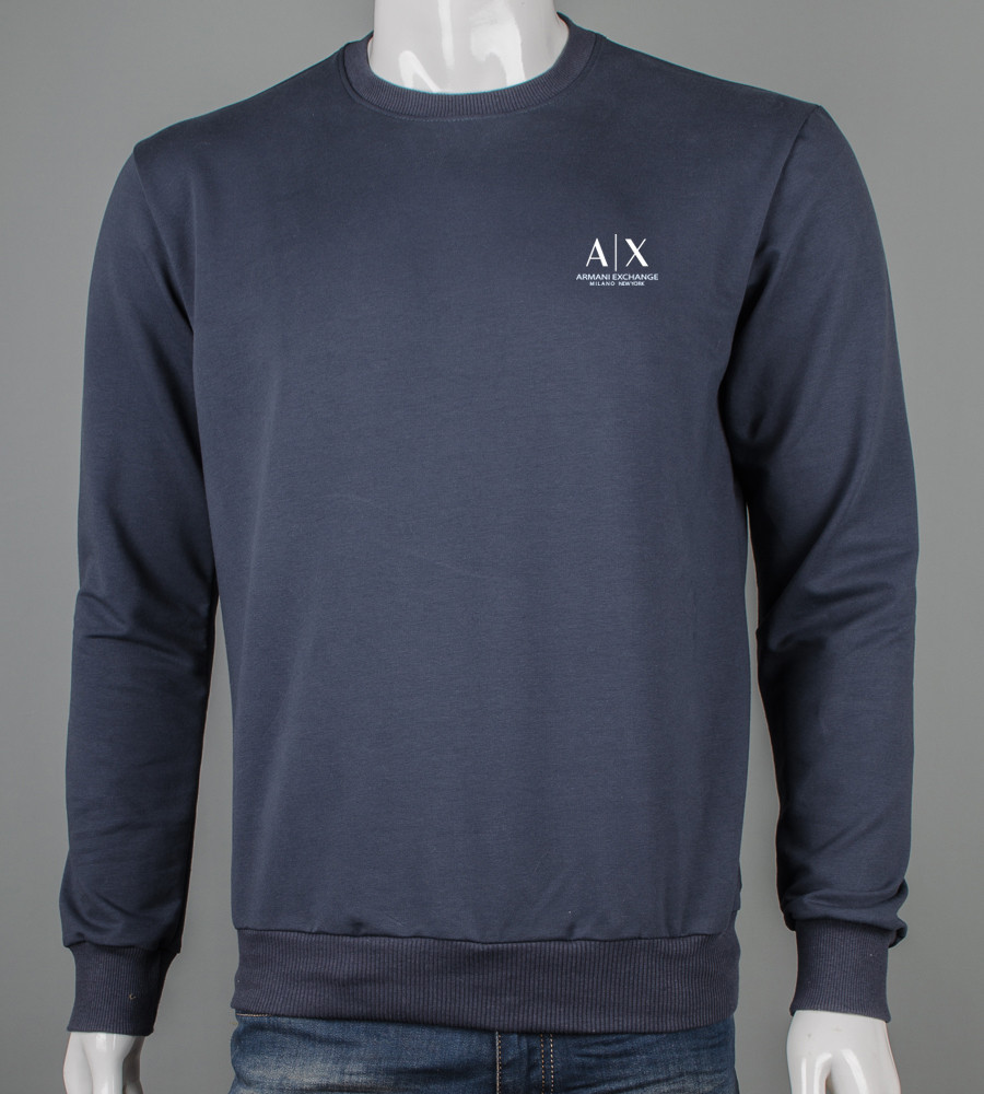 Світшот двонитка Armani Exchange Т.Сірий меланж 7420с, XXL (1шт), фото 1