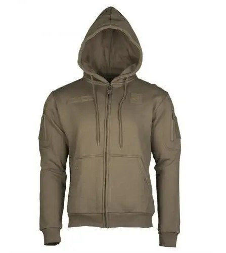 Реглан Mil-tec з капюшоном на блискавці hoodie Olive 11472012 - XL, фото 1