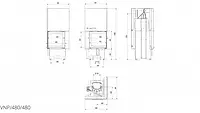 Камінна топка Kratki VN 480/480 права BS гільйотина (8,0 кВт), фото 5
