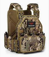 Армейская плитоноска YAKEDA с быстрым сбросом Cordura 1000D мультикам Бронежилет для ЗСУ Штурмовая плитоноска
