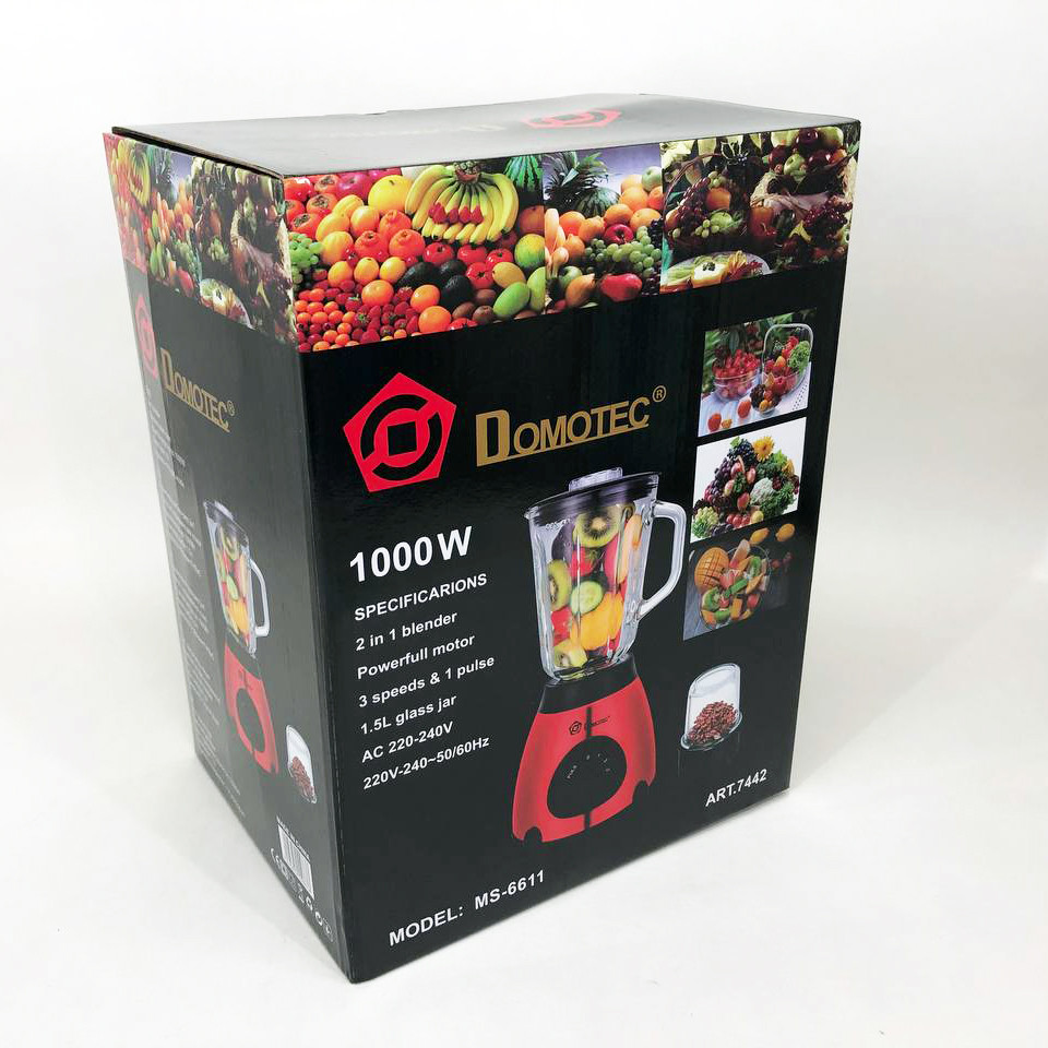 Стационарный блендер для твердых продуктов DOMOTEC, Кухонний блендер для овочів овочів QJ-21, фото 1