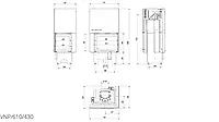 Камінна топка Kratki VN 610/430 права BS гільйотина (9,0 кВт), фото 7
