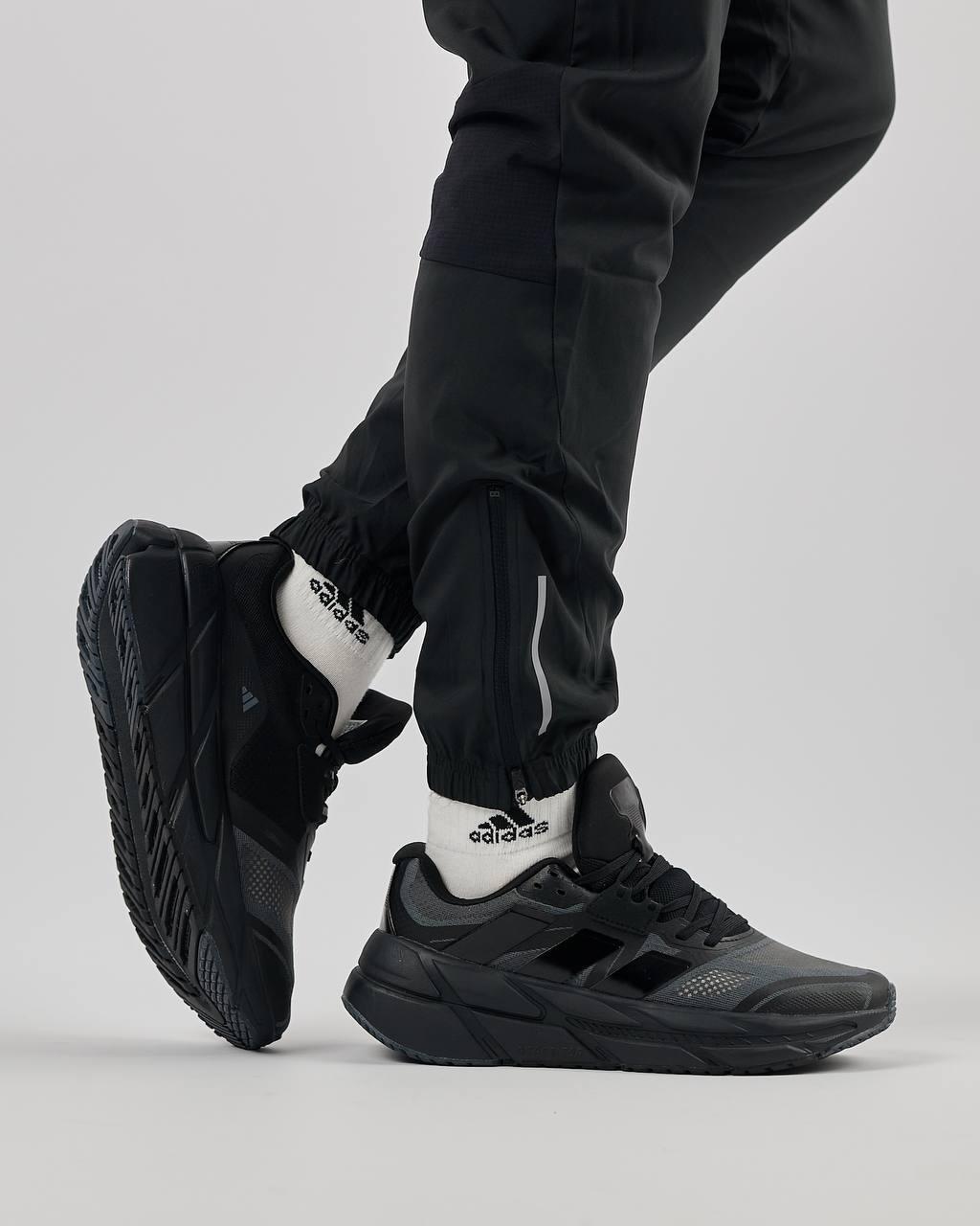 Чоловічі кросівки текстильні сітка Adidas ADISTAR 2.0 Gray Black, кеди чоловічі Адідас сірі, Чоловіче взуття