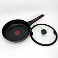 Зручна сковорода для індукційної плити Magio MG-1170 24см, Нова алюмінієва сковорода VK-19, фото 7